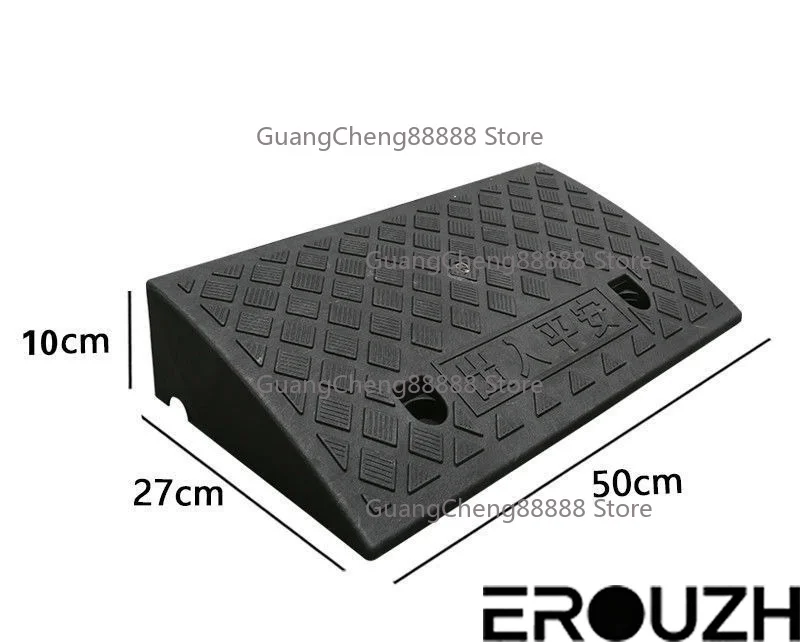 1pc Portable Ramps with Non-Slip Surface - Durable Material, Ideal for Cars, Motorcycles, Wheelchairs & Pets, 10cm Height