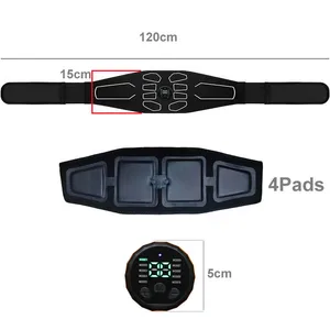 Home and office abdominal toning belt, electronic muscle stimulator, portable AB toner, weight loss massager, fitness equipment 10 MAIN ABDOMINAL SALES APPLIANCE - №6