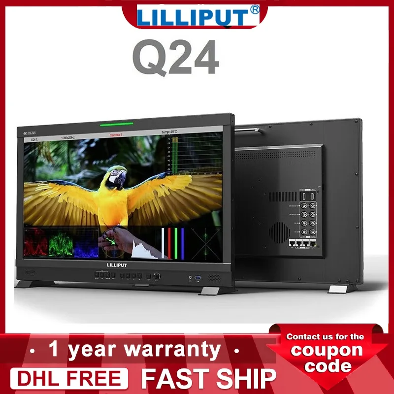 LILLIPUT Q24 23.6 inch 4K 12G-SDI With HDMI-compatible 2.0 Input Professional Broadcast Production Studio Monitor 3D-LUT HDR Col