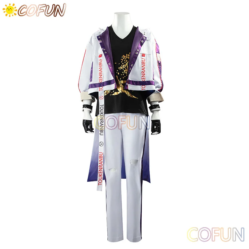 COFUN [Customized] Game Touken Ranbu Tsurumaru Kuninaga Cosplay Costume Halloween outfits Men New Suit Uniform