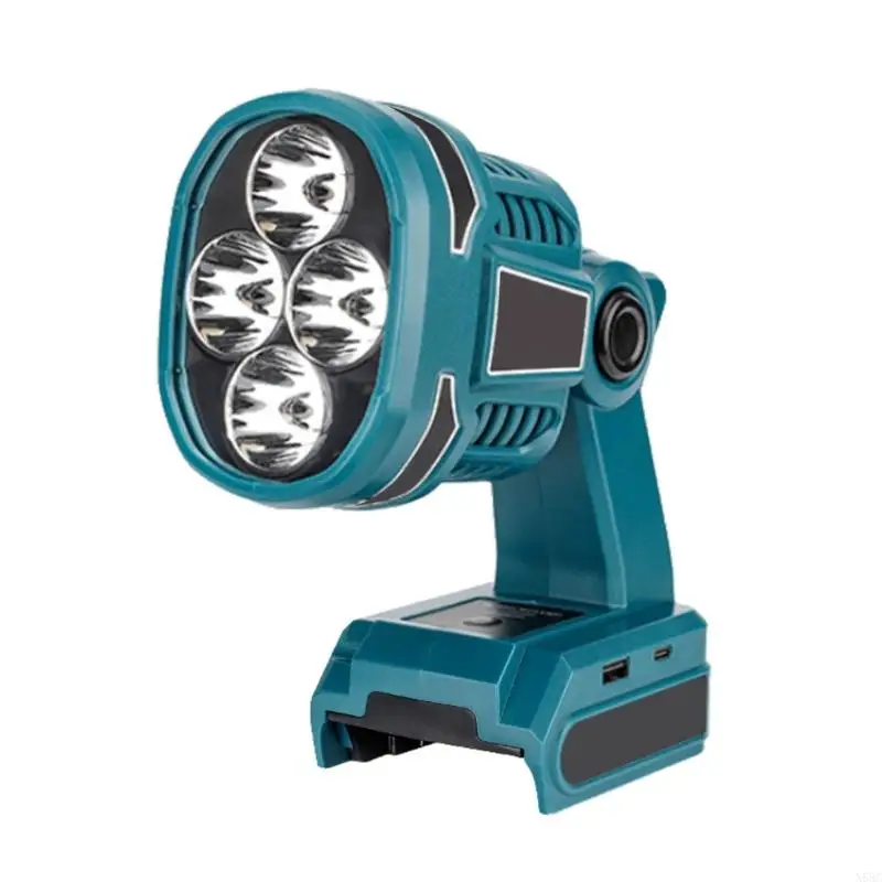 N58C 12W LED sem fio LED lanterna leve Spotlight para acampamento bateria 18V-20V