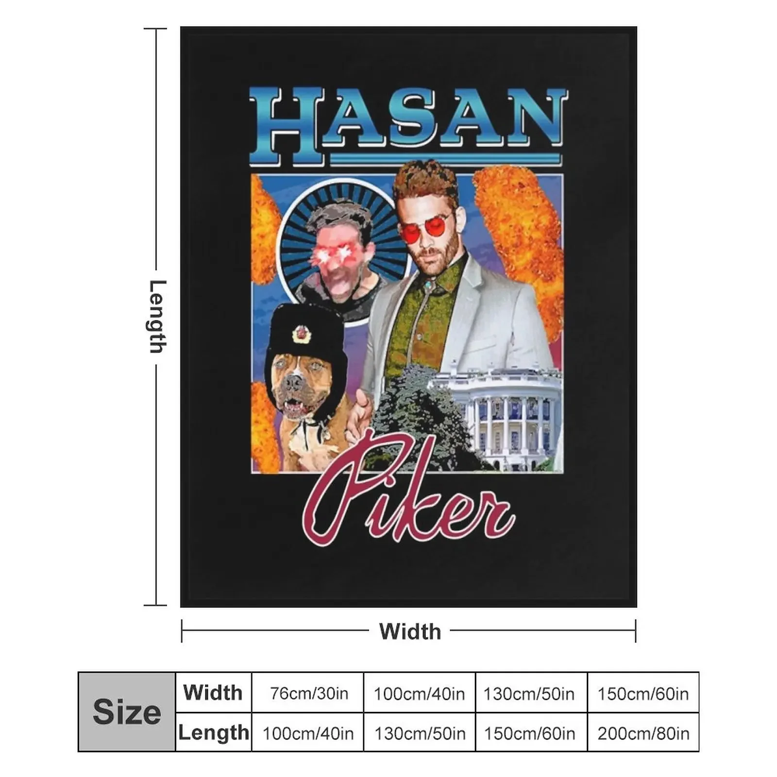 Vintage Hasan Piker Journalist Awesome Game Throw Blanket Polar Thin Nap Blankets