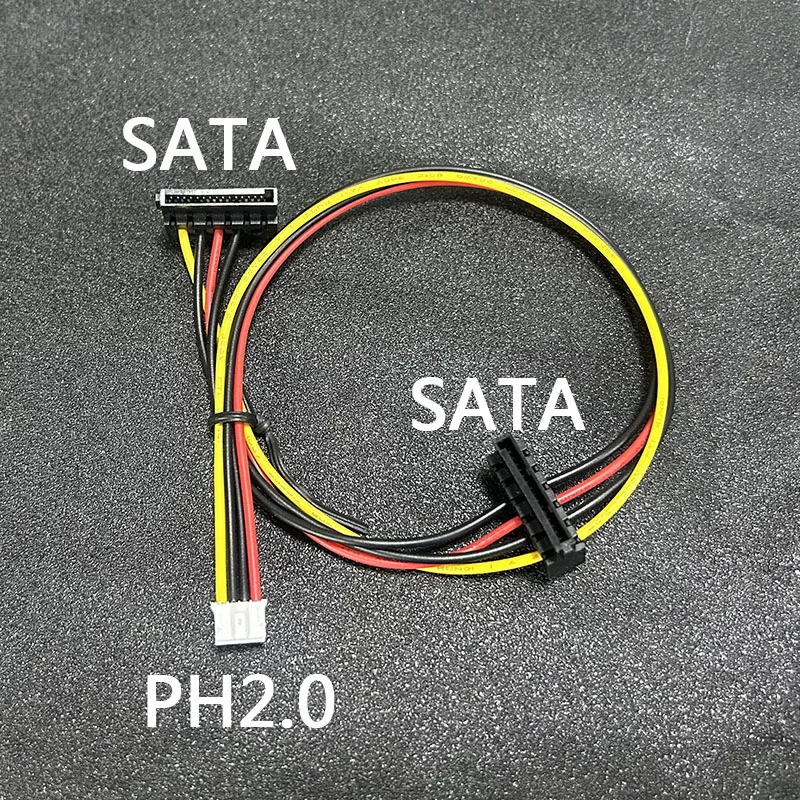 Cable de fuente de alimentación HDD SATA de tipo pequeño a 15 Pines, PH 2,0mm, 4 pines, 20AWG, para Industrial, todo en uno, HD, Mini PC, PDD