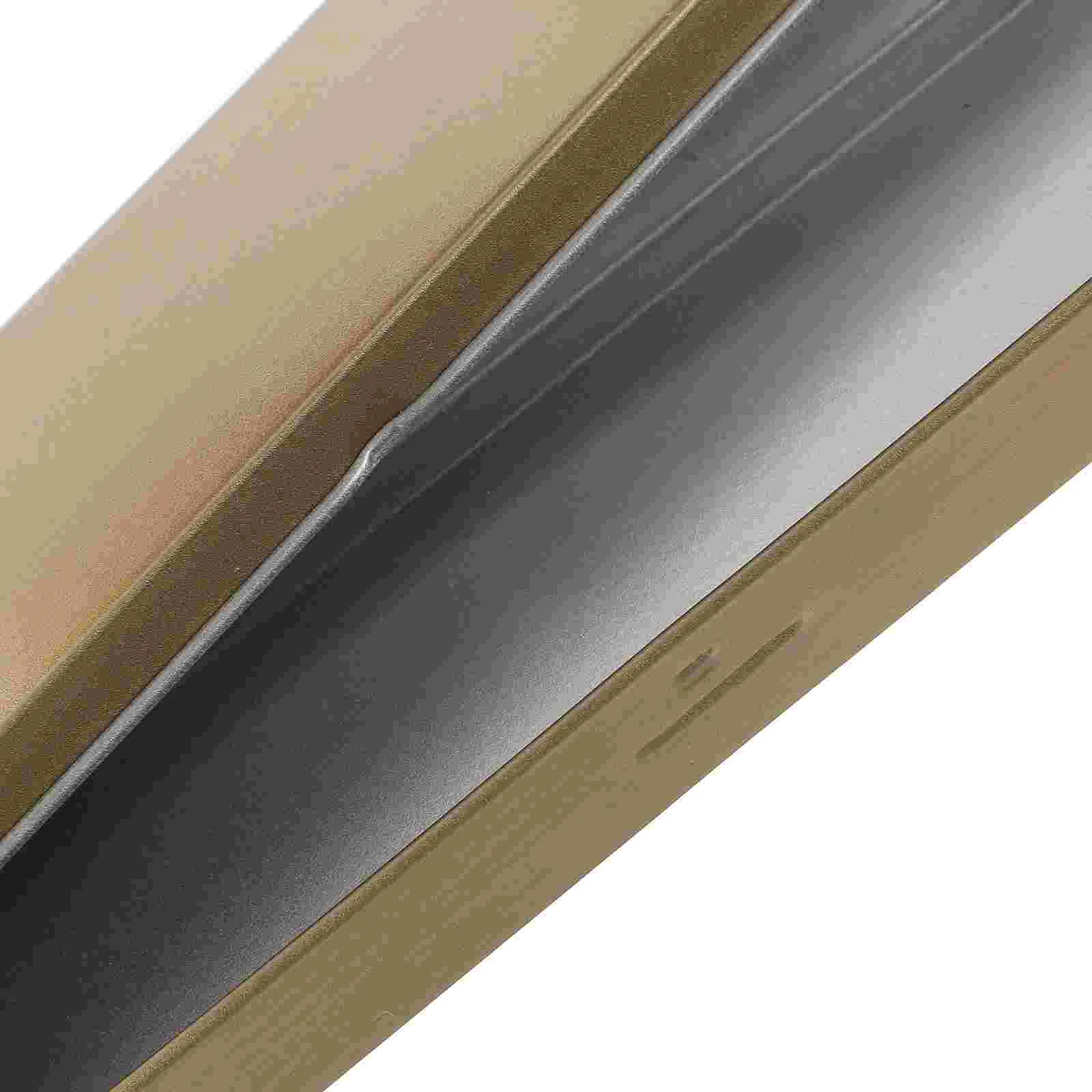 2 Pcs Metal Pencil Case Thin Single Color Pencils for Kids Rectangle Boxes Gift Empty Holders Child