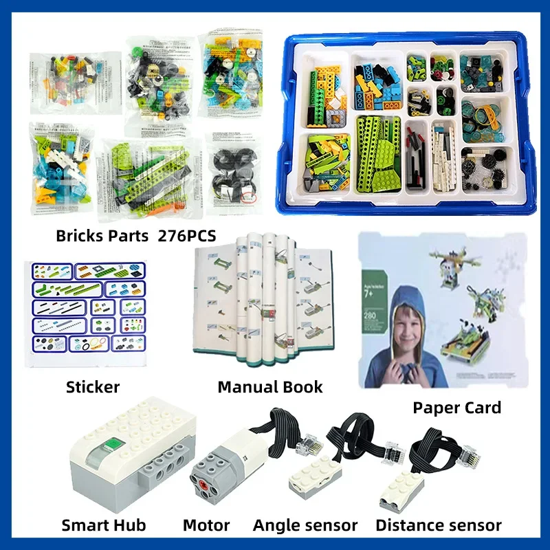 Wedo2.0 Bloque de programación Robot 45300 Pellet de rompecabezas compatible para estudiantes de primaria