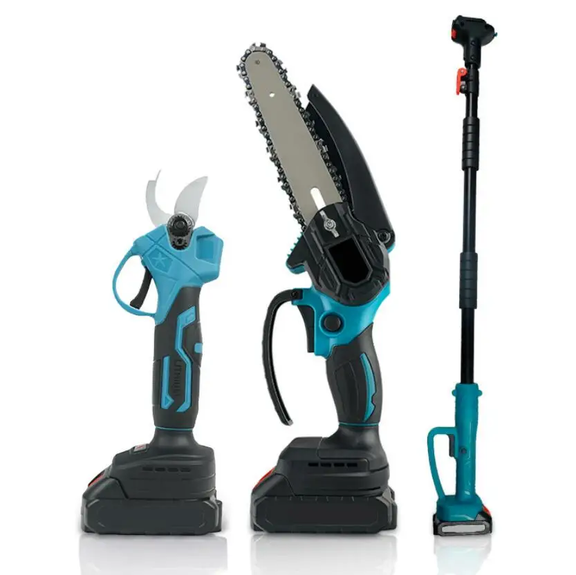 

Mini Electric Cordless Chainsaw With Oil Pot 21v Battery Power Wood Cutting Electric Chain Saw Tools Sets