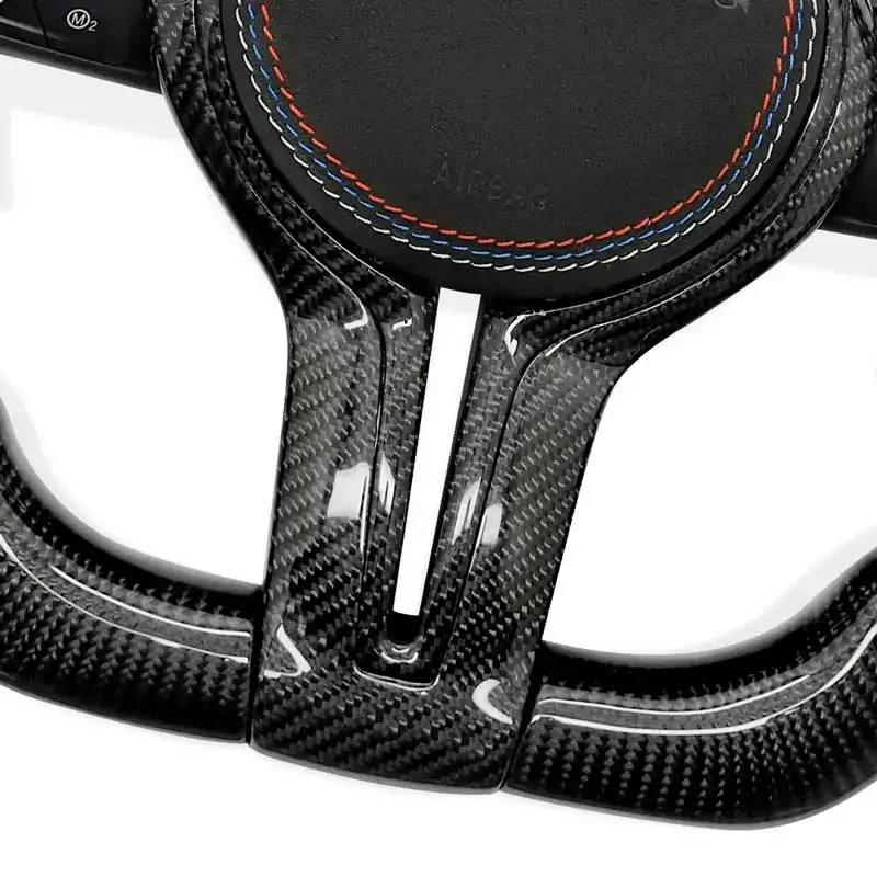 For BMW Steering Wheel F10 F30 F31 F34 F32 F33 F36 F11 F12 F22 F23 F80 M3 M6 Steering Wheel LED Carbon Fiber Alcantara Leather