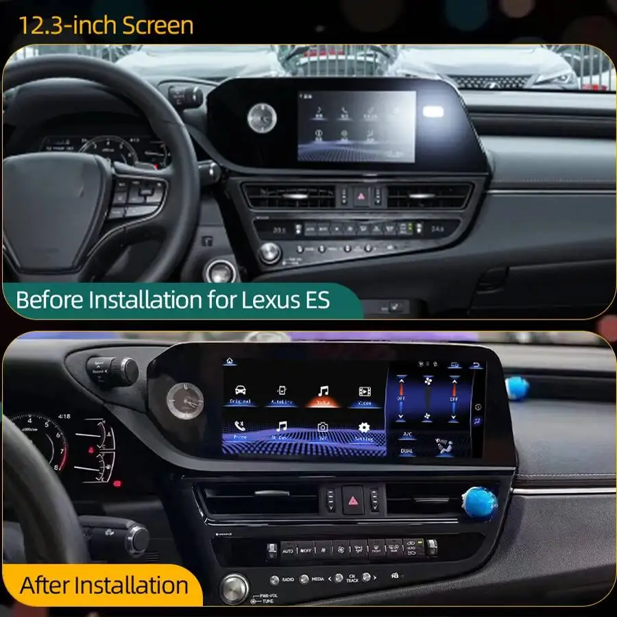 Android Auto LINUX Touch Screen For Lexus ES 2013-2022 ES350H ES250 ES350 ES300H Car Radio Multimedia Player GPS Carplay HU S