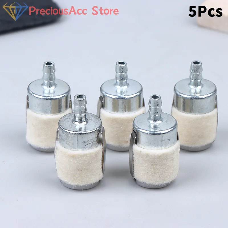 5/10Pcs Small Engine Fuel Filter for Brush Cutters and Chainsaws, Replacement Inline Strainer for Garden Machinery Maintenance