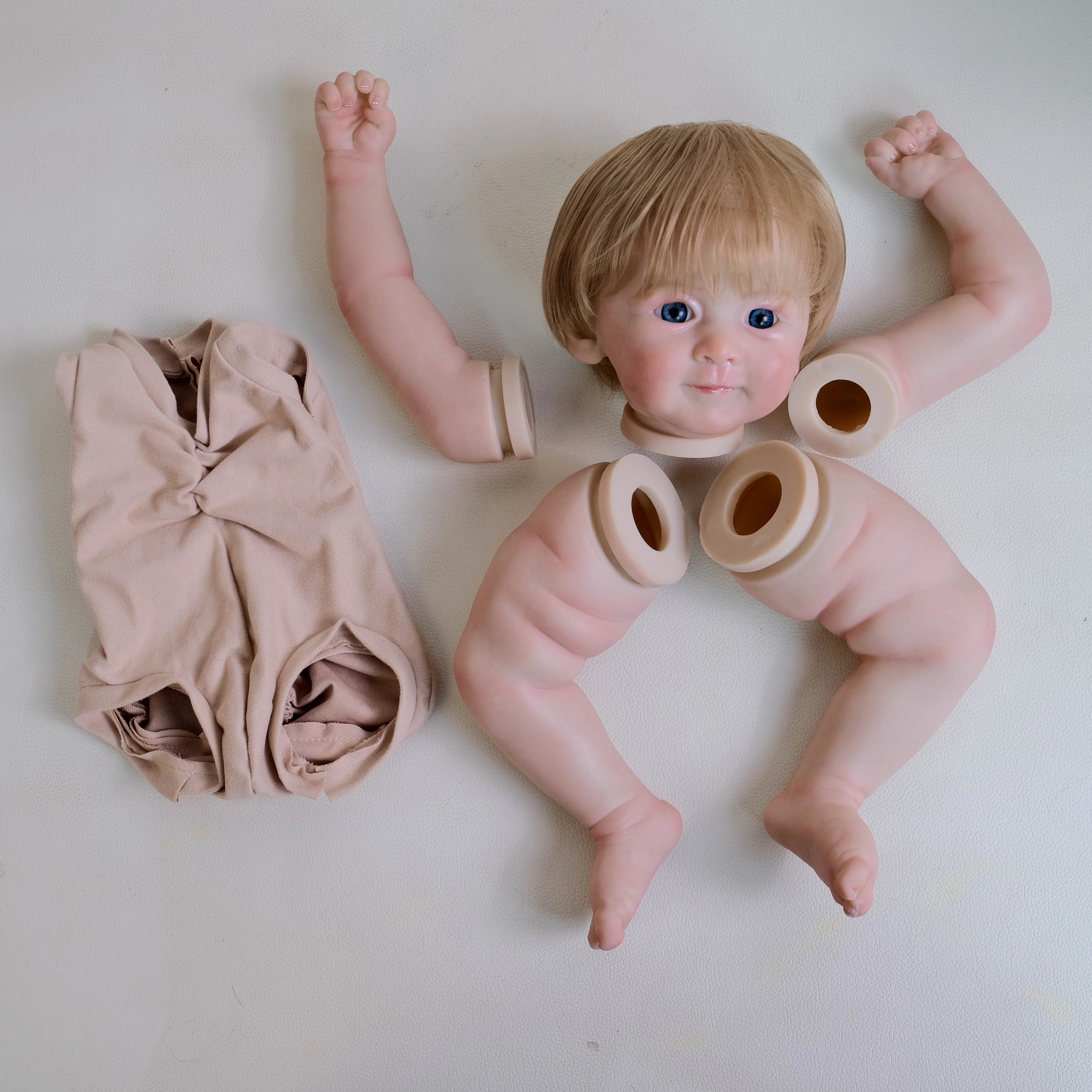 NPK Baby Doll Reborn Prince Henry da 20 pollici - Parti realistiche di bambola con finitura flessibile e morbida al tatto già dipinte