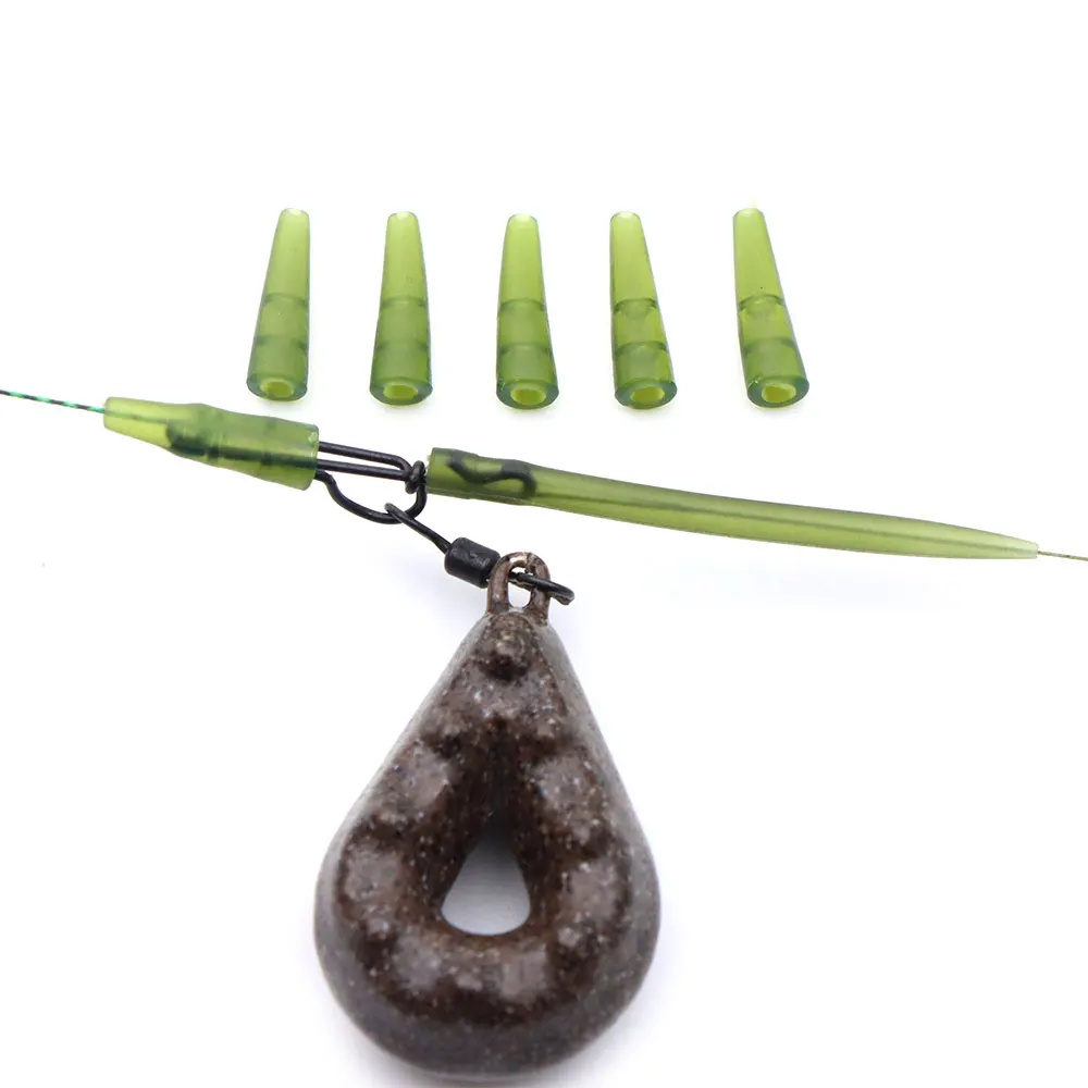 20 stücke Karpfen Angeln Terminal Tackle Blei Clip Schwanz Gummi Hülse Kegel Für Karpfen Grob Hubschrauber Haar Rig Angeln Zubehör – Detail 4