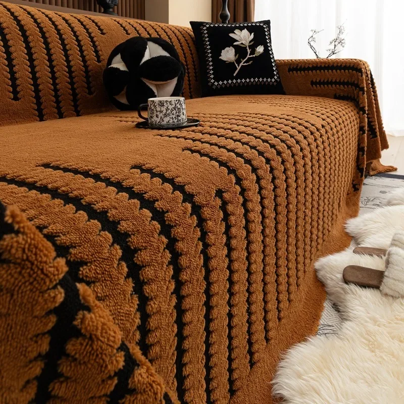 1PC Sofa Towel Cover Retro Soft in Autumn and Winter and The New Non-slip One Is A Whole Universal Full Cover Cover