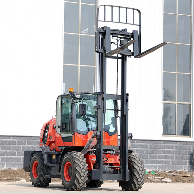 Manufacturer Factory 4WD Off Road Forklift All Rough Terrain Forklift 4x4