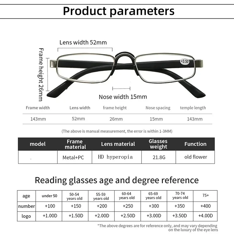 Neue Schmale Retro Quadratische Lesebrille Für Frauen Presbyopie Hyperopie Anti Blau Licht Lesen Brillen – Detail 4
