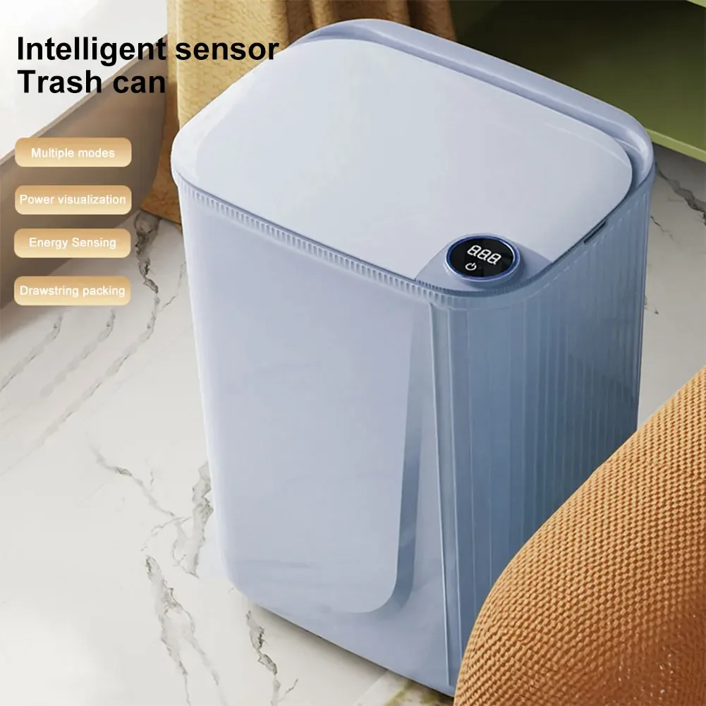 20L Intelligent Sensor C Automatic Sensor Living Wastebasket Household Kitchen Living Room Rechargeable Power Wastebasket