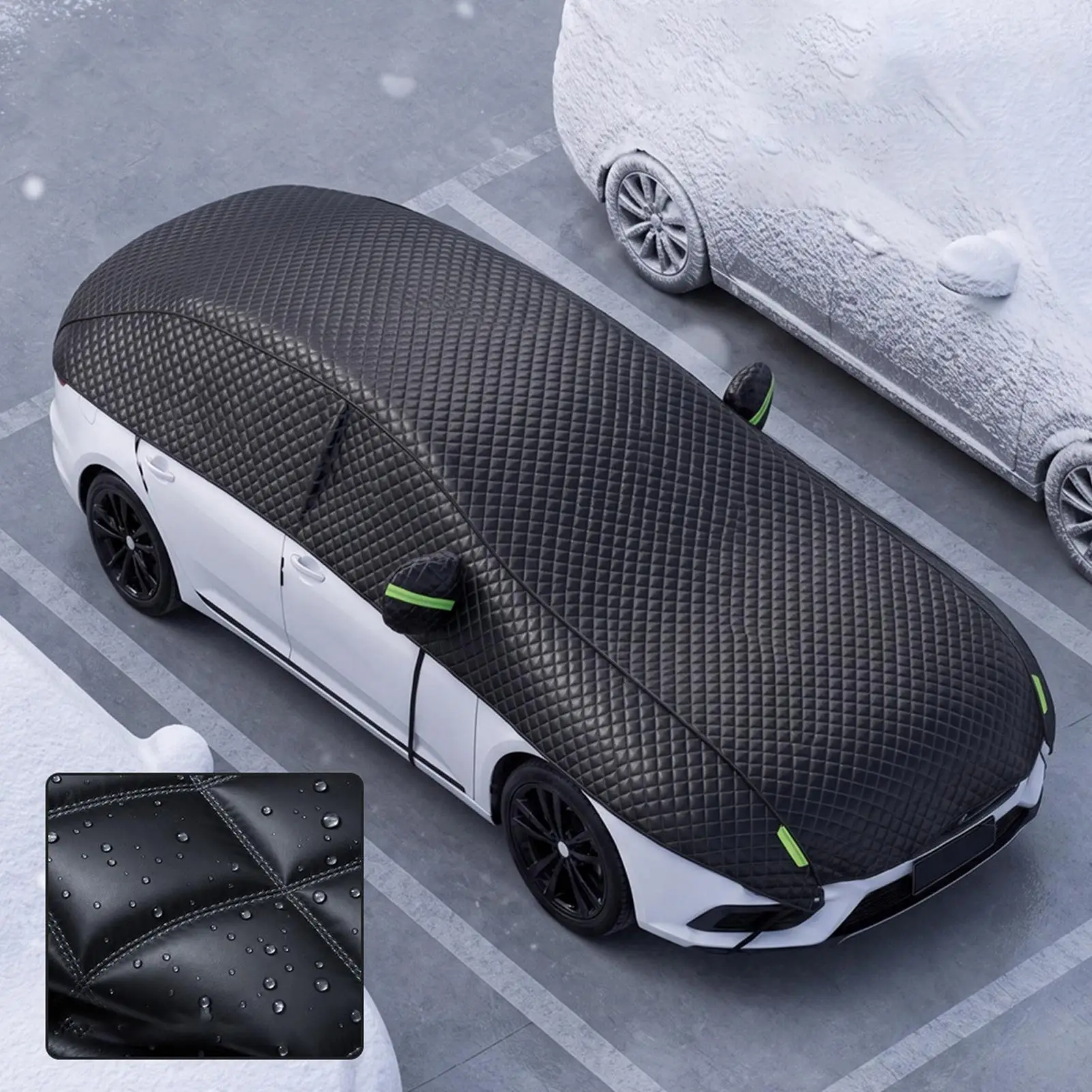 Anti-Freeze Frost Protection Shield Aluminum Coated Film with Thickened Padded Liner for Vehicle Winter Snow Frost