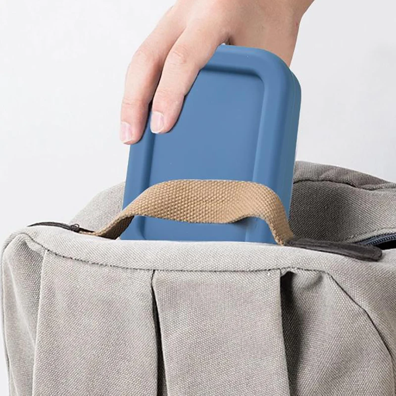 طبق صابون سيليكون للسفر في الهواء الطلق، صندوق تخزين محمول متعدد الأغراض، طبق صابون بلاستيكي، طبق صابون قابل للتصريف #5