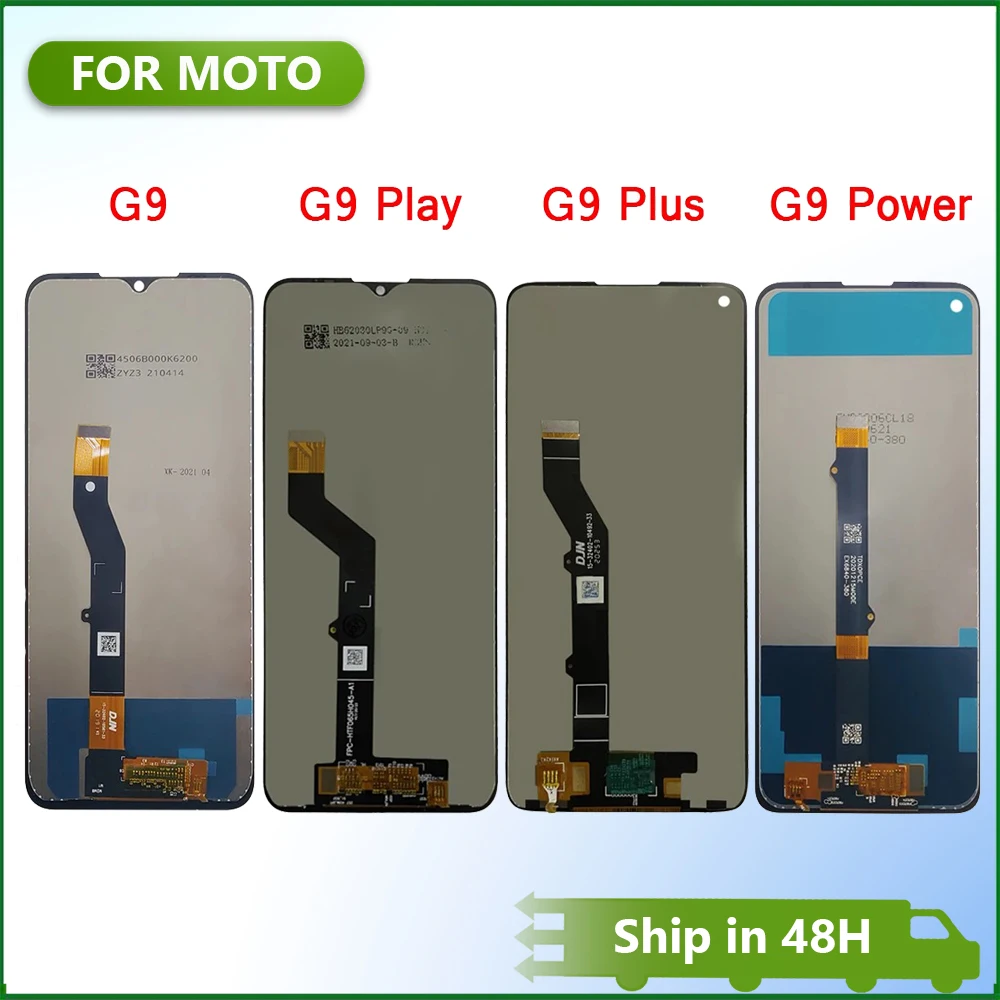

Протестировано для Motorola Moto G9 Play G9 Plus G9 Power ЖК-дисплей с цифровым преобразователем сенсорного экрана в сборе, запасные части для ремонта