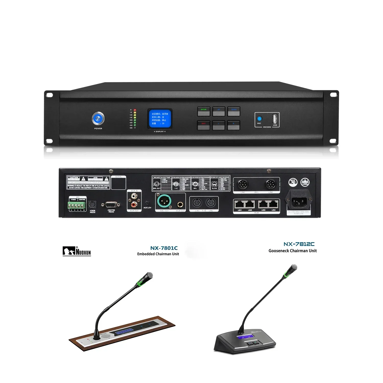 Desk top video conference system htdz audio wired conference with speaker and recording function