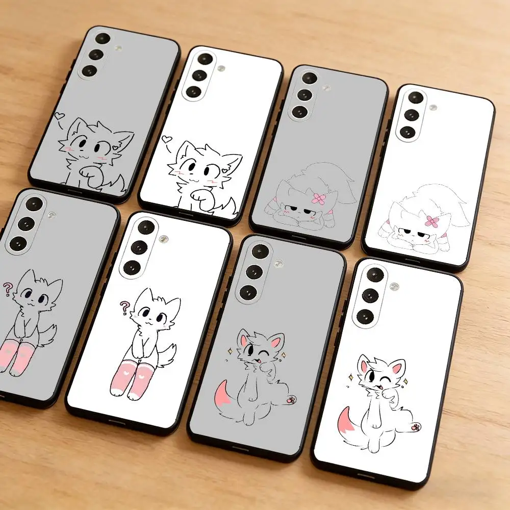 

Cute Boykisser Furry Phone Case for Samsung Galaxy A13 A22 A31 A32 A52 A53 A71 A80 Phone Cover