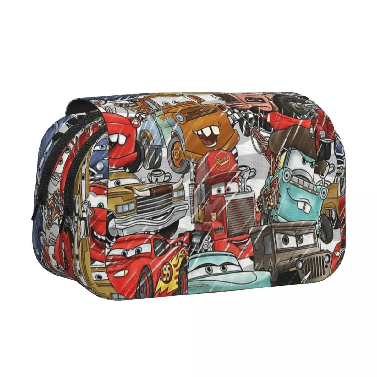 

Пенал Cars Lightning McQueen, классический органайзер для ручек, вместительная сумка для школьных принадлежностей, пенал на молнии