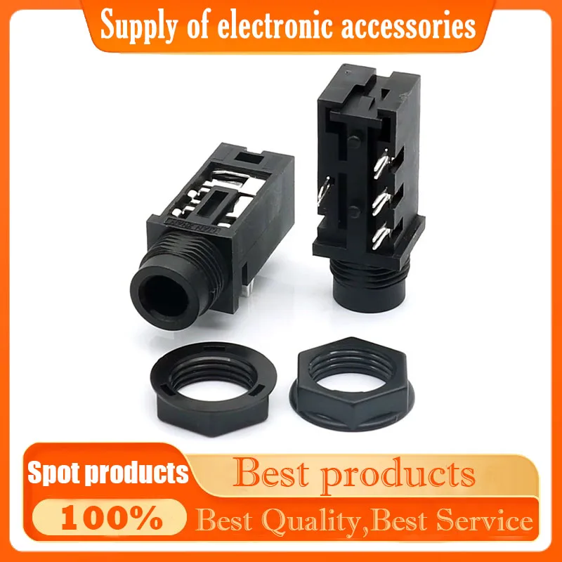 6.5 Headphone socket CK-6.35-672A four-pin audio and video tuning stage speaker interface audio female socket