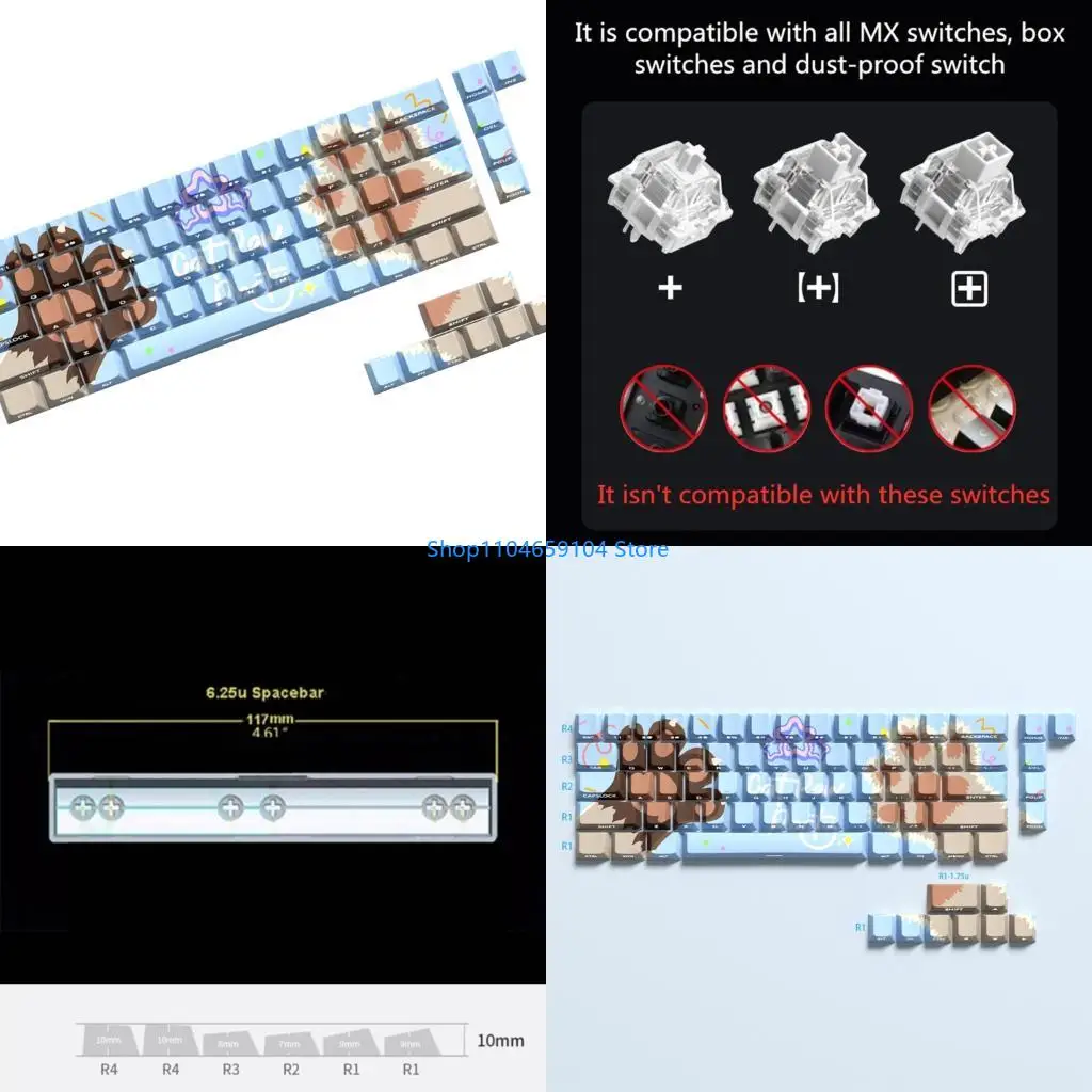 

74pcs с двойным выстрелом Клюки Клюки Клюки Установите набор красителей подключаемого подсветка