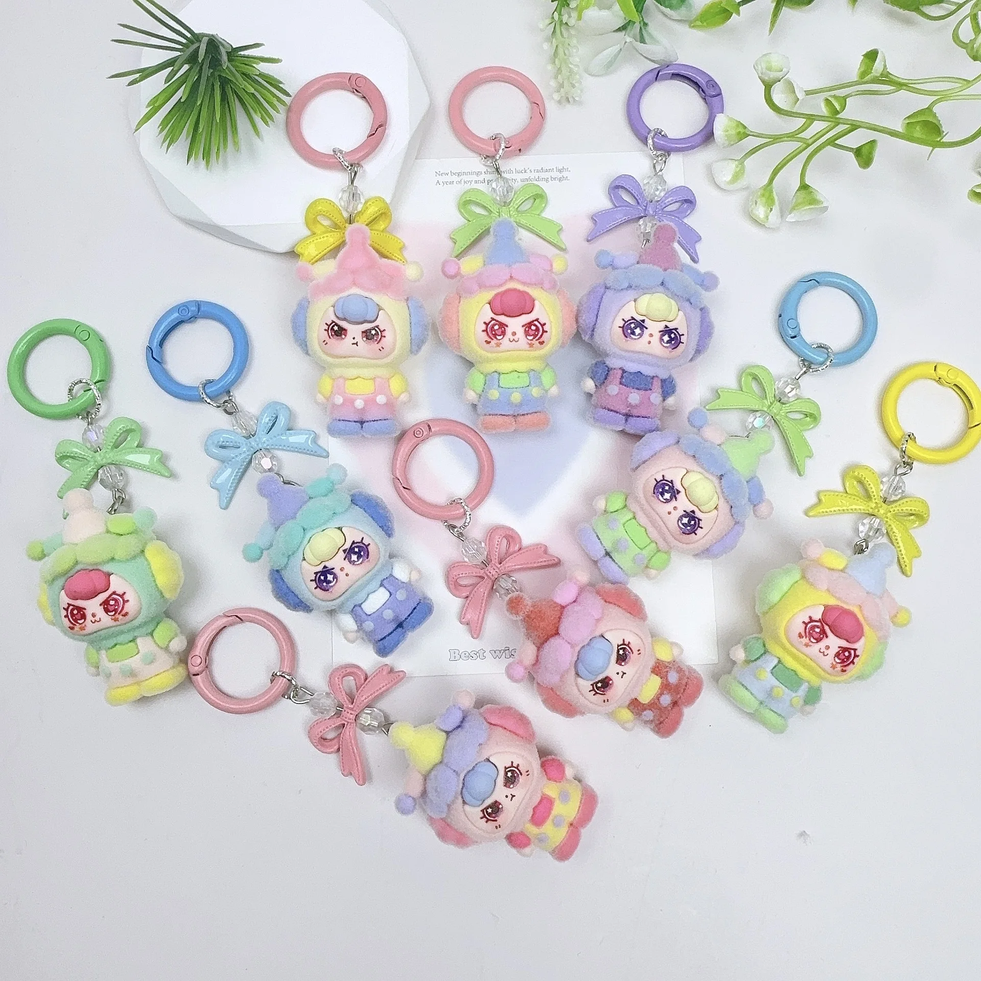 

BABYTHREE Keychain Doll Couple Keyring Kawaii Cartoon Creative Bag Pendant Charms Backpack Decoration Gifts 2026 New