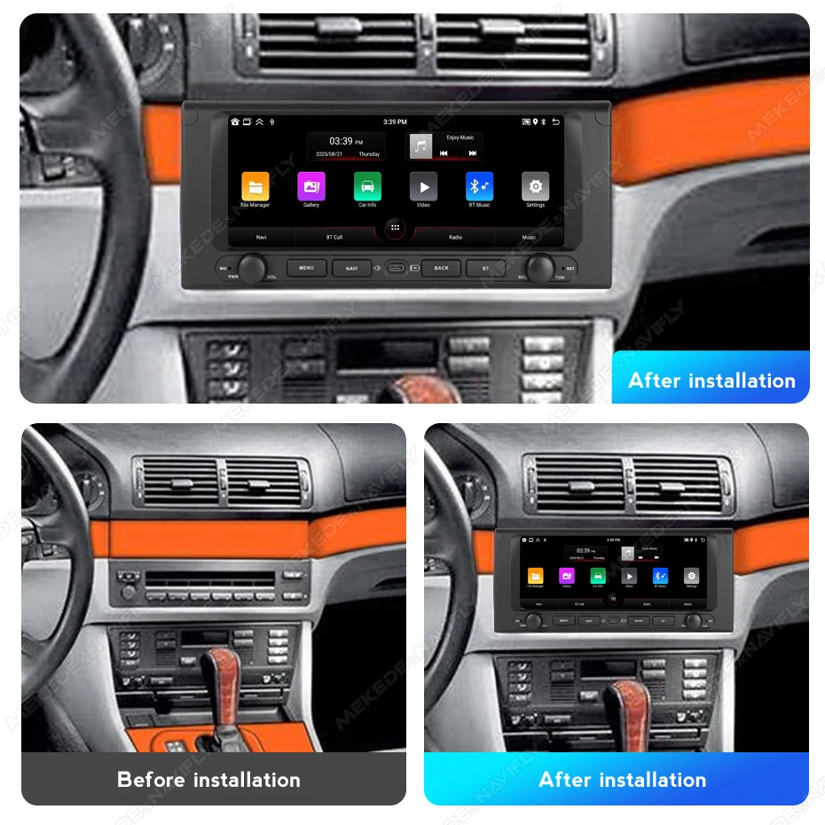 10.26inch Car Radio for BMW 5 Series E39 X5 E53 M5 Carplay Android Auto Stereo Head Unit GPS Navigation FM Autoradio WIFI RDS BT