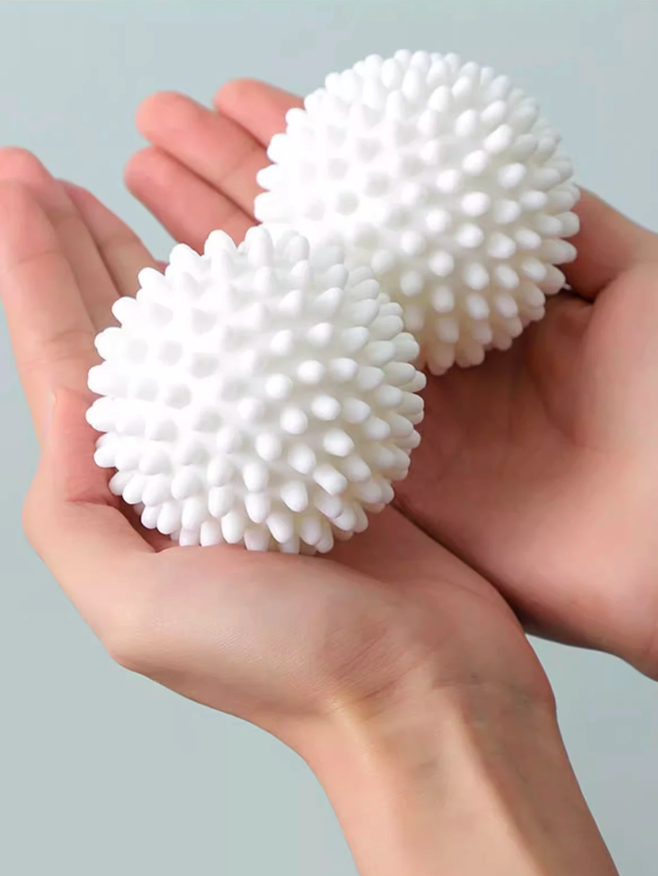 TPR Anti Winding Laundry Ball Circular Pure White Magic Cleaning Drum Washing Machine For Dirt Removal And Knotting