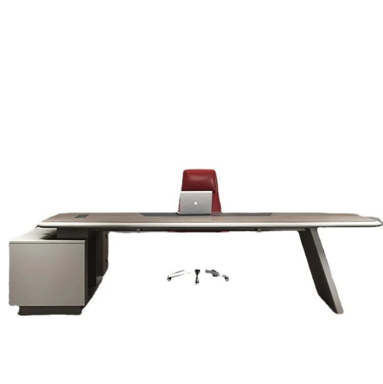 

Новый стол начальника, простой и современный офис президента и менеджера