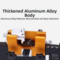 Portable Hand-cranked Chain Grinder Chain Grinder for Chain Saws Hand Chain Sharpener 3pcs Sharpening Heads Chain Clamp