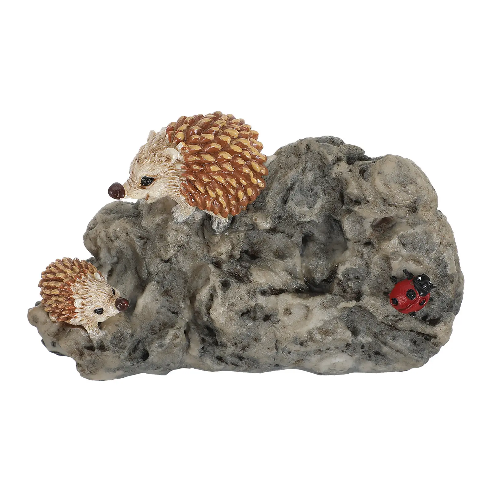 Detailed Hedgehog Sculpture Decor for Living Space Bedroom Bathroom Balcony Patio Tabletop Centerpiece Nature Inspired Ornament