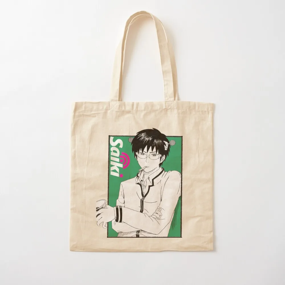 

Saiki Kusuo Tote Bag Shopper Women's shopping bag tote bags cloth bags shopping trolley bag Canvas Tote