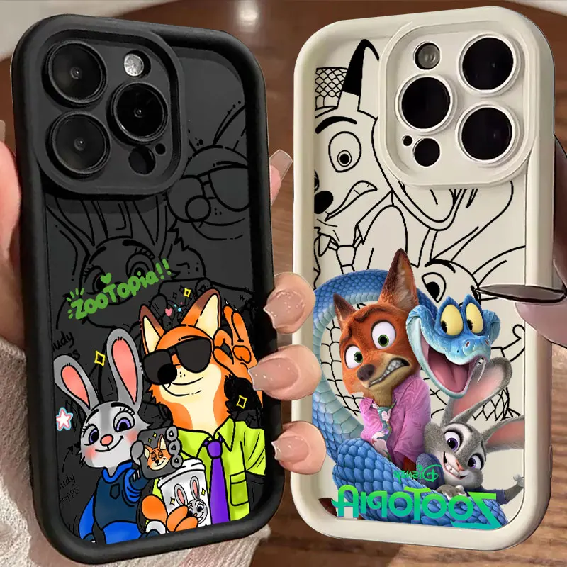 

Disneys Zootopias Cartoon Coque For Iphone 15 13 17 16 Case For IPhone 17 Air 11 13 12 16 Pro Max 14 Plus Shockproof Phone Cover