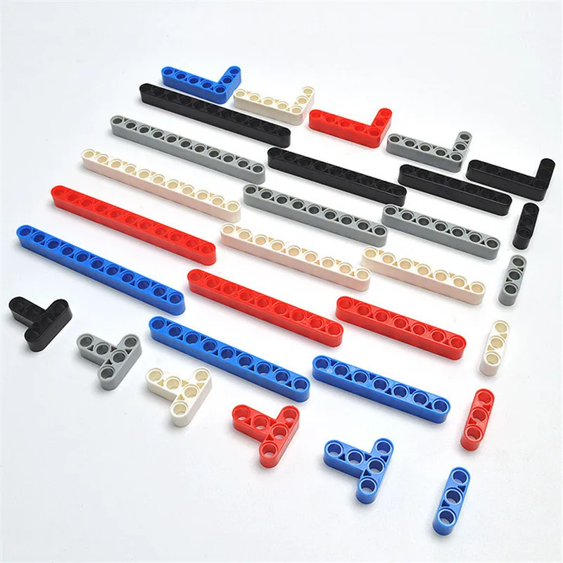 Technical Part Thick Hole Arm Liftarm Beam Building Blocks DIY Assembles Particles MOC Parts Toys 32278 41239 40490 32525 64178