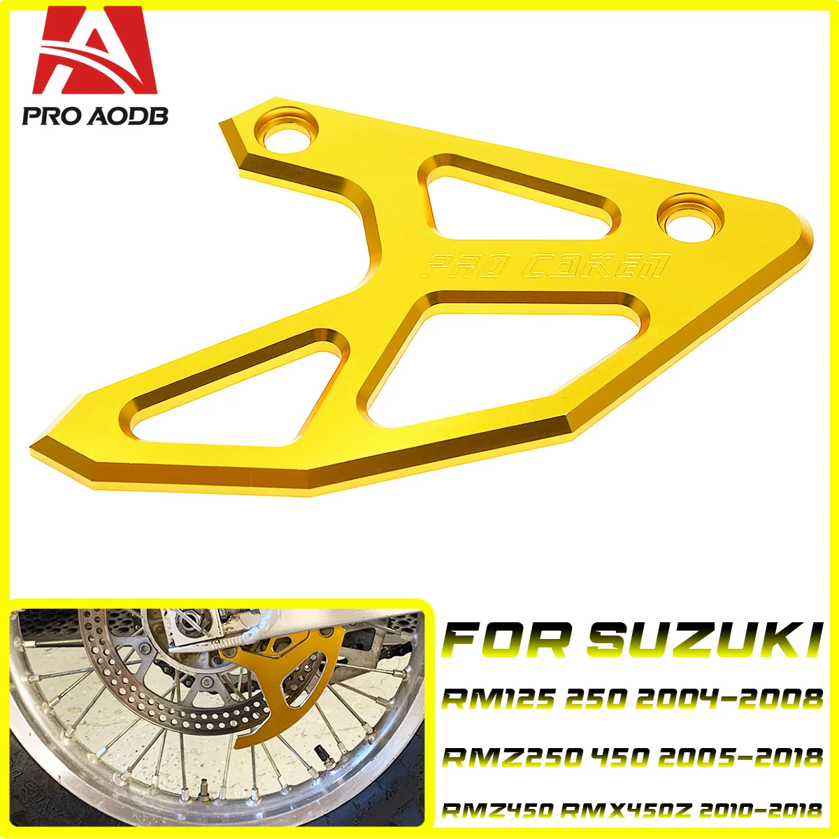 

For Suzuki RM125 RM250 RMZ250 RMZ450 RMX450Z RM 125 250 Z250 Z450 RMX 450Z Motorcycle CNC Rear Brake Disc Guard Protector Cover