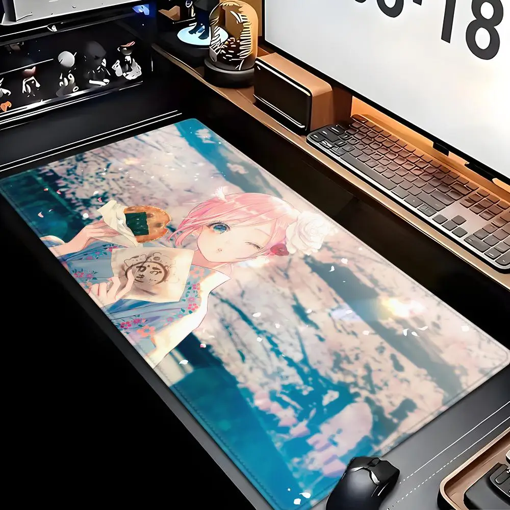 

China's hot-selling mouse pad Kimono Girl Animation Beautiful XXL Game Exclusive MousePads PC Computer pad Non-slip Decor