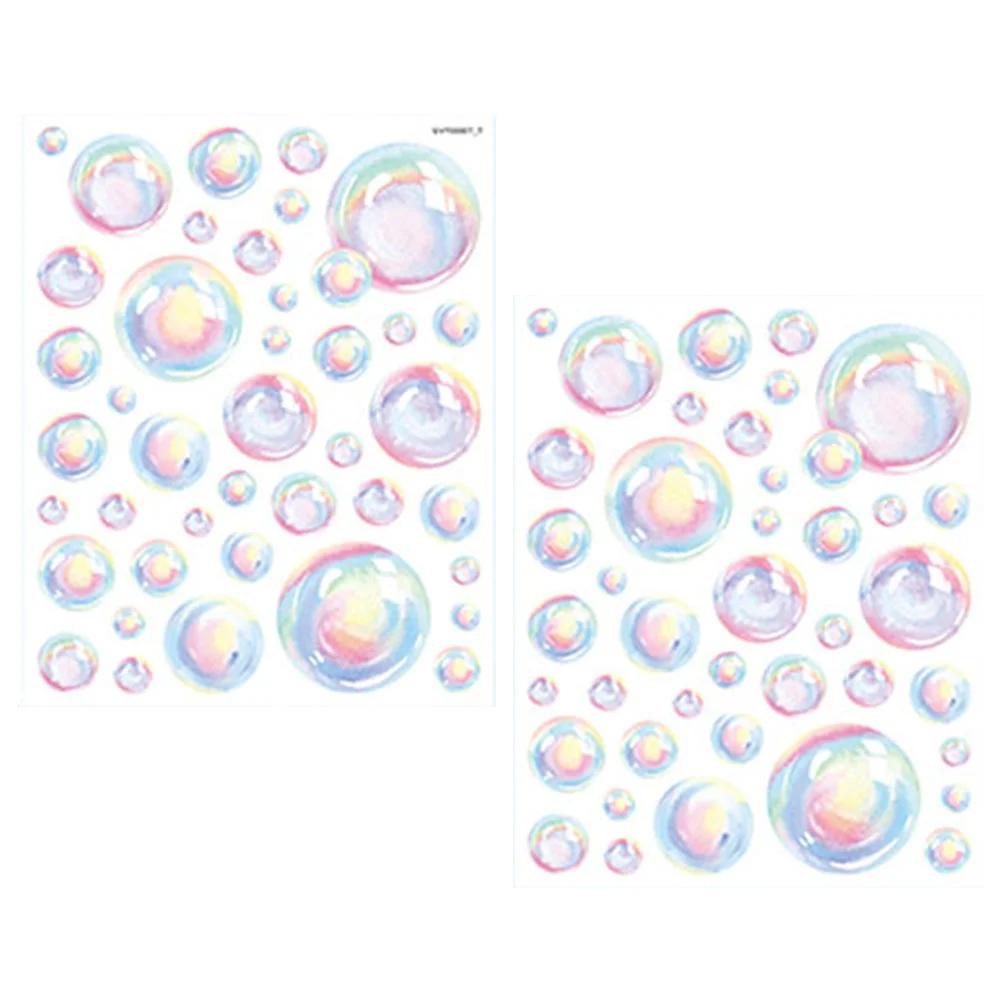 

Bubbles Wall Stickers Party Decor Decals Peel And DIY Decorative Mirror Pattern Mural Living Room