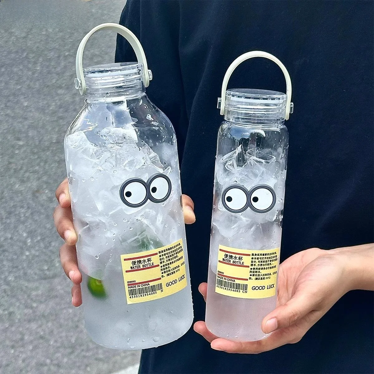 

Портативная большая пластиковая чашка емкостью, офисная чашка для питья с высоким эстетическим значением, уличная термостойкая студенческая чашка с защитой от падения