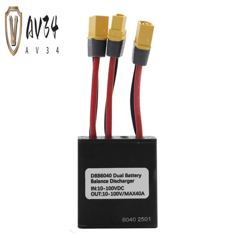 

AV34-Electric Bicycle Dual Battery Balanced Discharge Module 40A 10V-100V Ebike Accessories