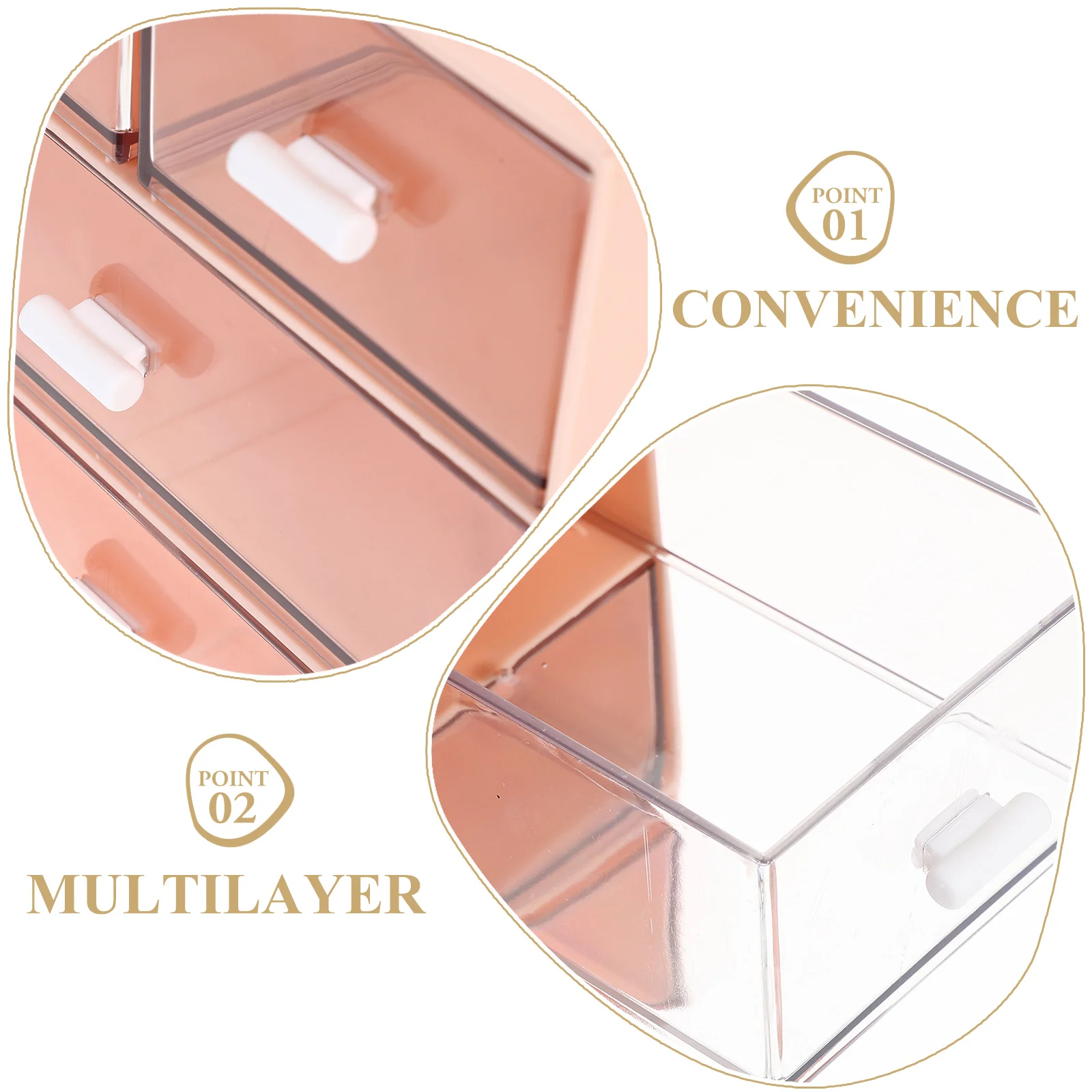 

Work Desk Storage Box Small Organizer Plastic Drawers with Makeup Organizers Office