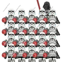 Hot Toys 21Pcs New Star Wars Captain Clone Legion Imperial Stormtrooper Figure Darth Vader Compatible Building Block Kid ToyGift