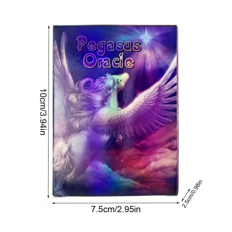 Exquisite Tarot Cards Pegasus Glowing Oracle Interactive Magic Board Game Tarot Magical Fate Divination Card Games Carry Card