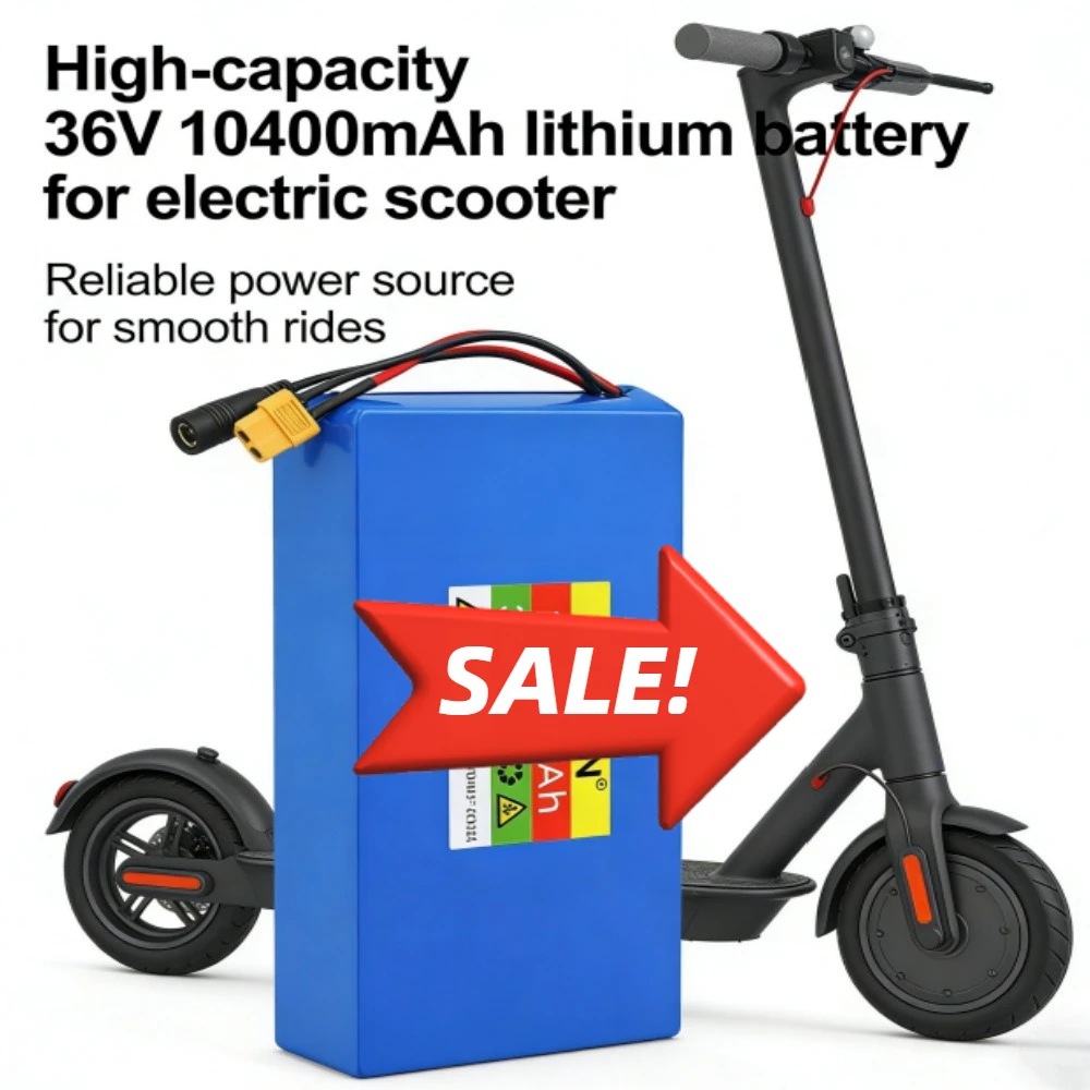 

Electric Scooter Battery Pack with Built-in BMS Protection 36V 10S4P 10.4Ah 18650 Lithium-ion Battery
