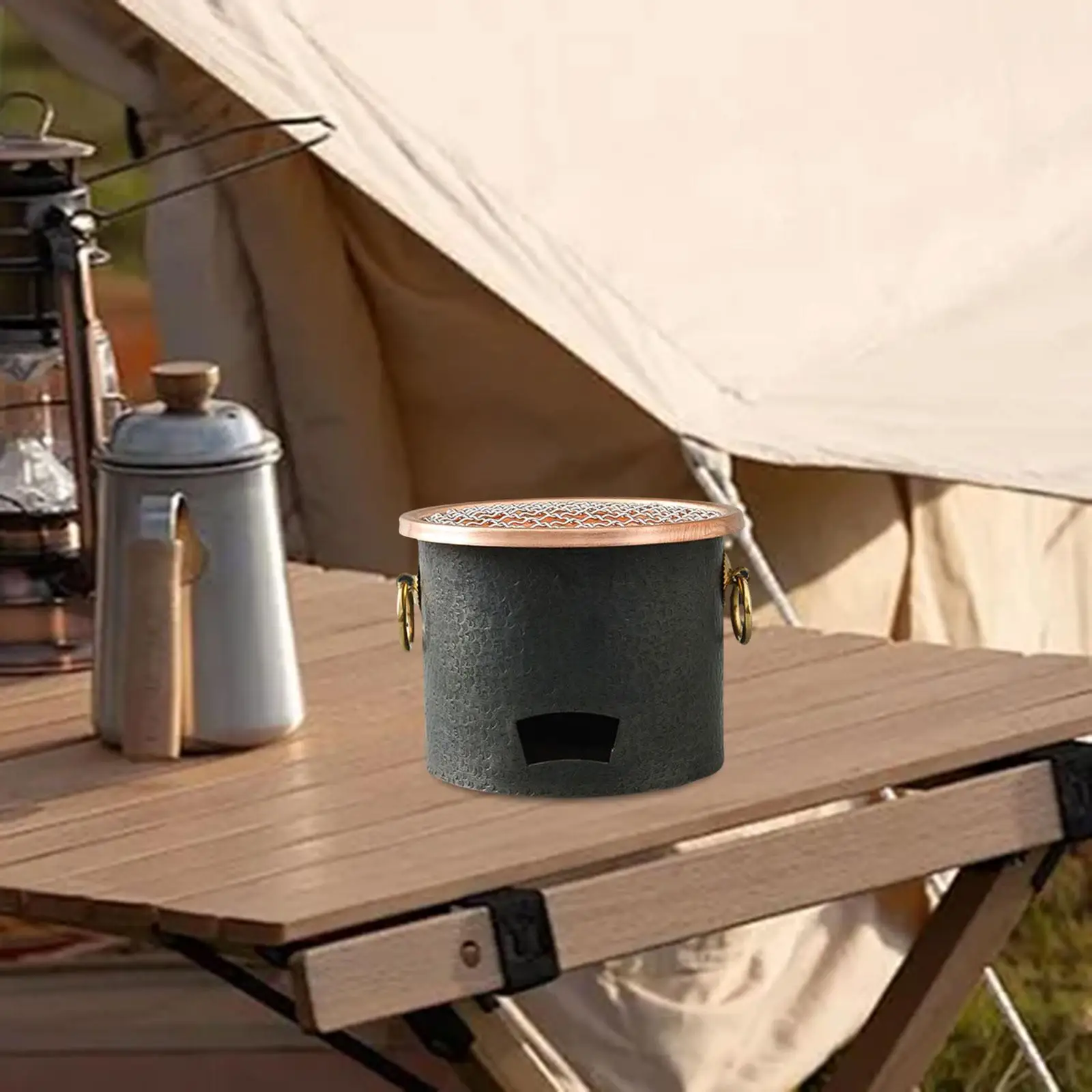 ย่างถ่านพร้อมตะแกรงสแตนเลสย่างบาร์บีคิว Yakitori สําหรับสนามหลังบ้านทําอาหารกลางแจ้งลานกลางแจ้ง Backyard ย่างทอด