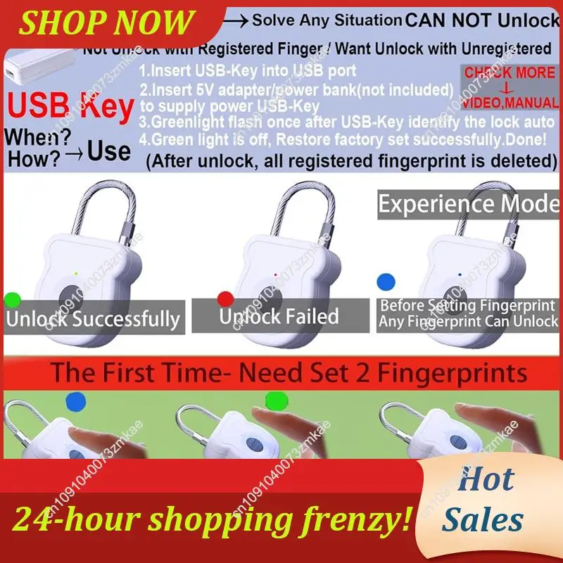

Ежедневная распродажа, навесной замок с отпечатками пальцев для спортзала, биометрический замок без ключа, 20-пользовательский с USB-ключом для ящика для инструментов, чемодана, смарт-комбинации