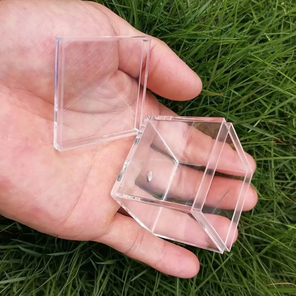 Transparent Acrylic Boxes Mini with Cover Food Candy Storage Container Protection Showcase Dustproof Anime Model Dust Cover