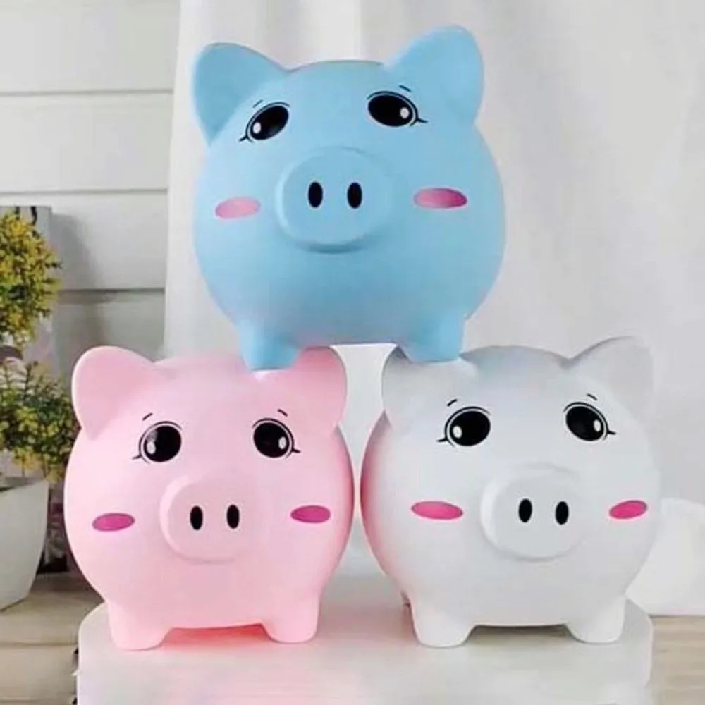 Tirelire Anti-chute pour cochon, réservoir d'épargne, boîtes d'argent décoratives pour cochon de dessin animé, grande capacité, modèle cochon à collectionner