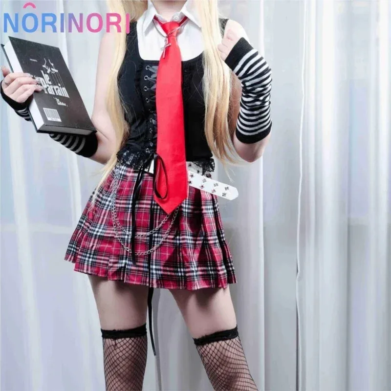 Death Note คอสเพลย์เครื่องแต่งกาย Misa Amane คอสเพลย์เปิดตัวทุกวันชุดเซ็กซี่ Subculture สร้อยคอ GothLoli ชุดชุดวิกผม